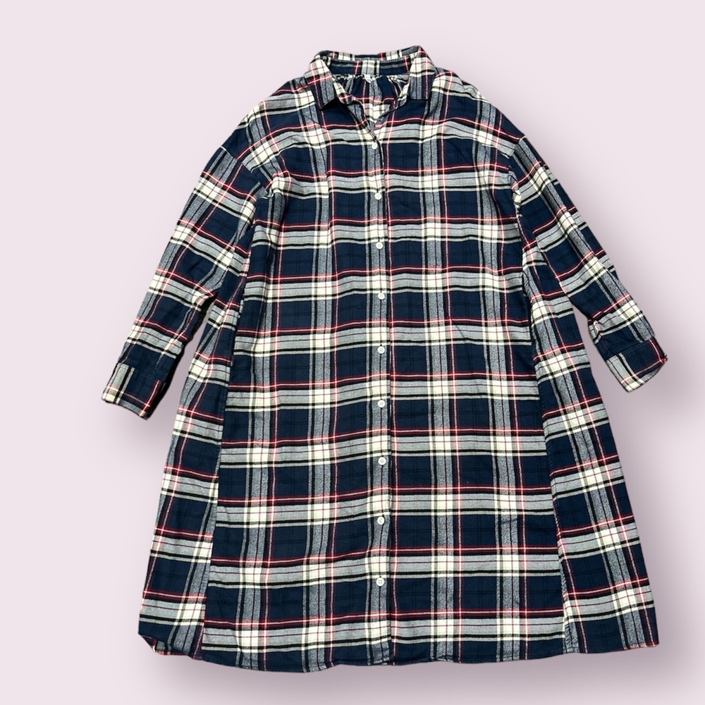 Plaid over sized dress size XS-S